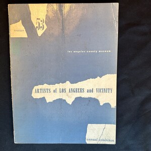 1953 LACMA Exhibition Catalog Los Angeles Artists and Vicinity County Museum Annual Quarto