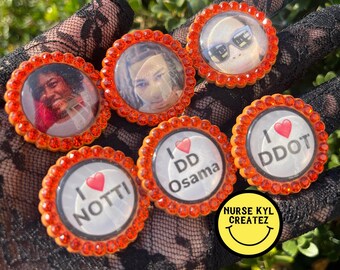 The Osama Brothers/Orange/Shoe Charms (Set of 6)