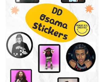 DD Osama Stickers (Set of 7 pieces) *Sale ends 08/31/25*