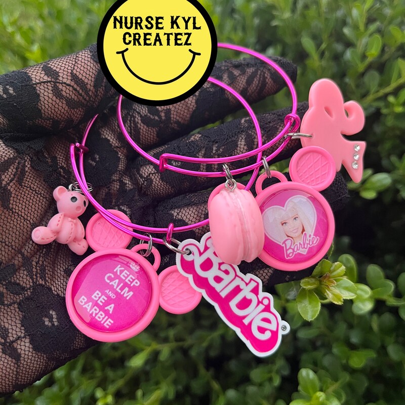 Retro Barbie™ Duo Charm Bangle main image 1