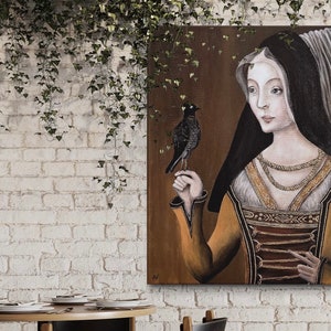 Reproduction of ‘Duchesse de Bourgogne’ medieval painting: Mary of Burgundy, Marie de Bourgogne