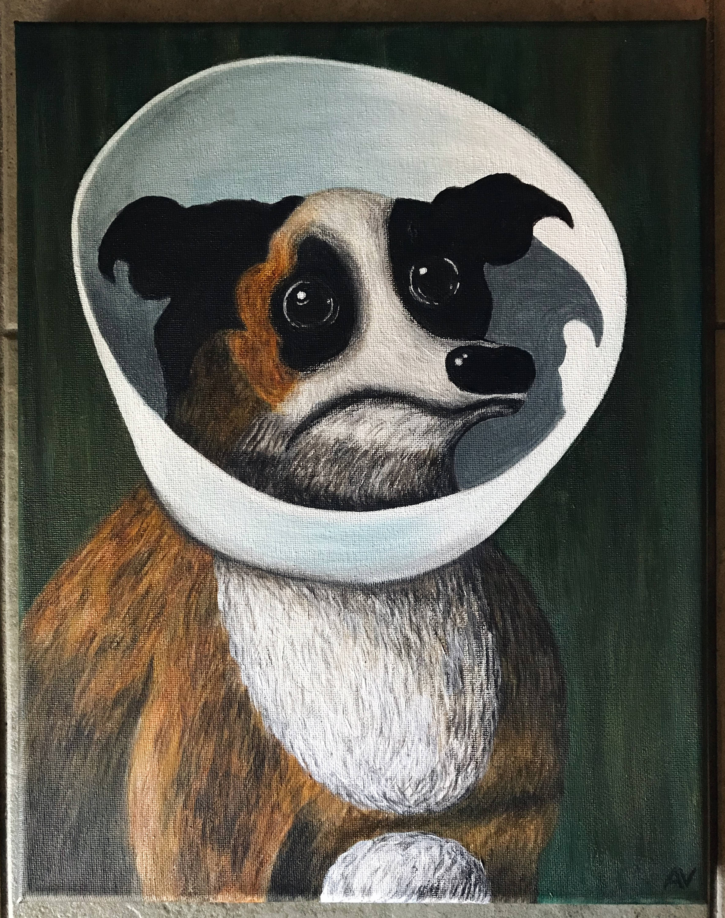Amelie dog painting 2025
