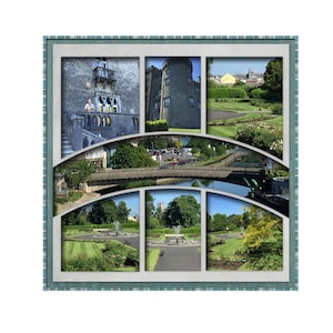 Quick Page Png, JPEG Cut file, Digital Scrapbook Template, Scrapbook Layout, Wall Art, 12x12 Quick Page Template (234-QP)