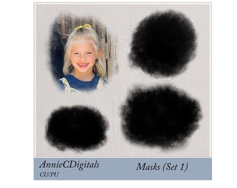 Clipping Masks (Set 1), Digital Clipping Masks, Digital Scrapbook Supplies, Digital Scrapbook Tools