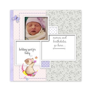 Scrapbook Templates, Digital Scrapbook Template, Scrapbook Pages, Scrapbook Layouts, Digital Templates, Scrapbook Supplies (452 single)