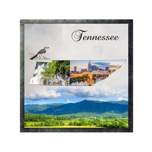 Tennessee Scrapbook sjabloon, digitale Scrapbook sjabloon, Tennessee Wall Art, Tennessee fotocollage, Tennessee Scrapbook lay-out 12 x 12