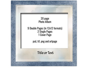 Digital Scrapbook Templates, Digital Photo Album, Digital Memory Book Templates, Digital Photo Book