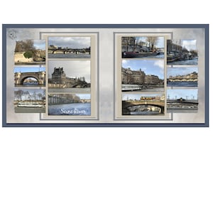 Scrapbook-Vorlagen, Digitale Scrapbook-Vorlage, Doppelseiten-Vorlage, Scrapbook-Seiten, Scrapbook-Layouts, Doppelseiten-Vorlage (522-DP)