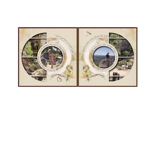 Scrapbook Templates, Digital Scrapbook Template, Double Pages Template, Scrapbook Pages, Scrapbook Layouts, Double Pages Template (569-DP)