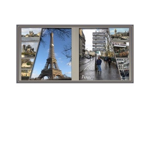 Plakboeksjablonen, Sjabloon digitaal plakboek, Plakboekpagina's, Plakboeklay-out, Dubbele paginasjabloon, Digitale sjabloon (24 x 12 523-DP)