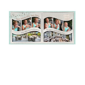 Scrapbook-Vorlage, Digitale Scrapbook-Vorlage, Scrapbook-Seite, Scrapbook-Layout, Doppelseiten-Vorlage, Doppelseiten-Layout 12x24 (567-DP)