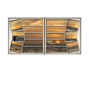 Digitale Scrapbook-Vorlage, Scrapbook-Vorlage, Doppelseiten-Layout, Double Page Template, Digital Scrapbook, Digitale Vorlage (390-DP)