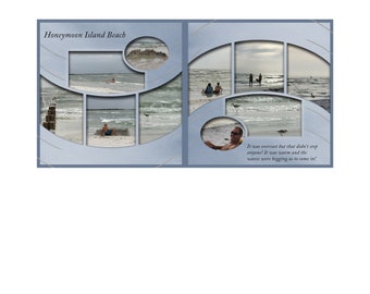 Quick Page Png, JPEG Cut file, Double Page Quick Page, Scrapbook Layout, Wall Art, 12x12 Quick Page Template (396-QP))