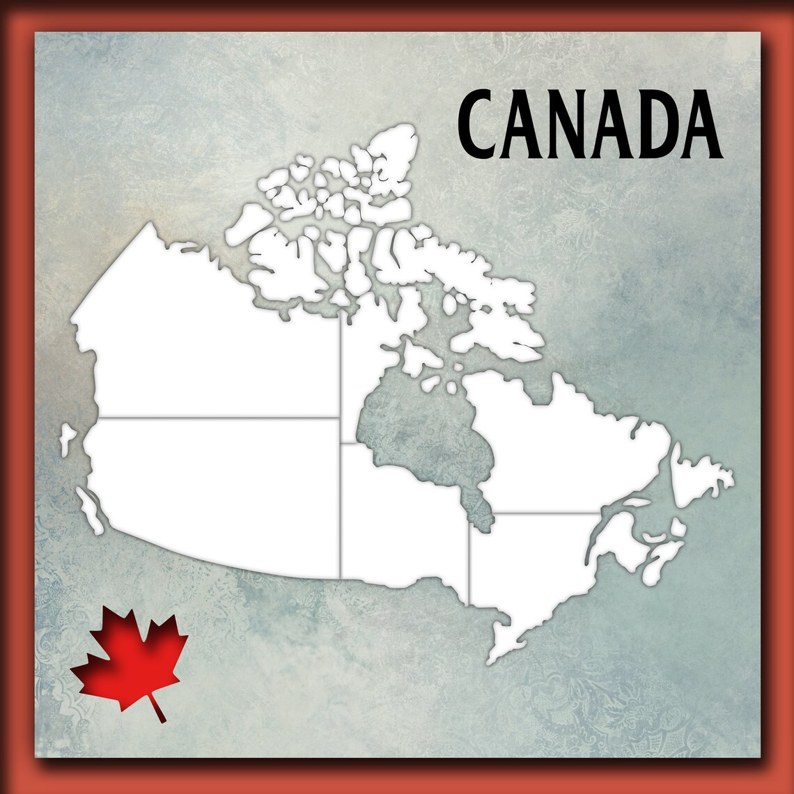 Canada Scrapbook Templates Digital Scrapbook Templatecanada - Etsy