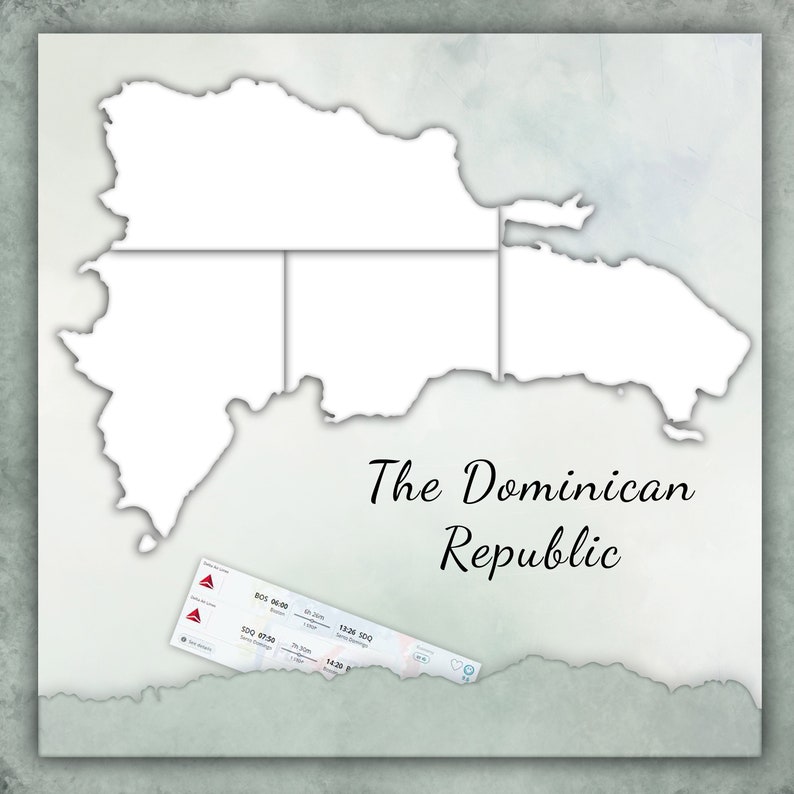 Dominican Republic Scrapbook Template Digital Scrapbook - Etsy