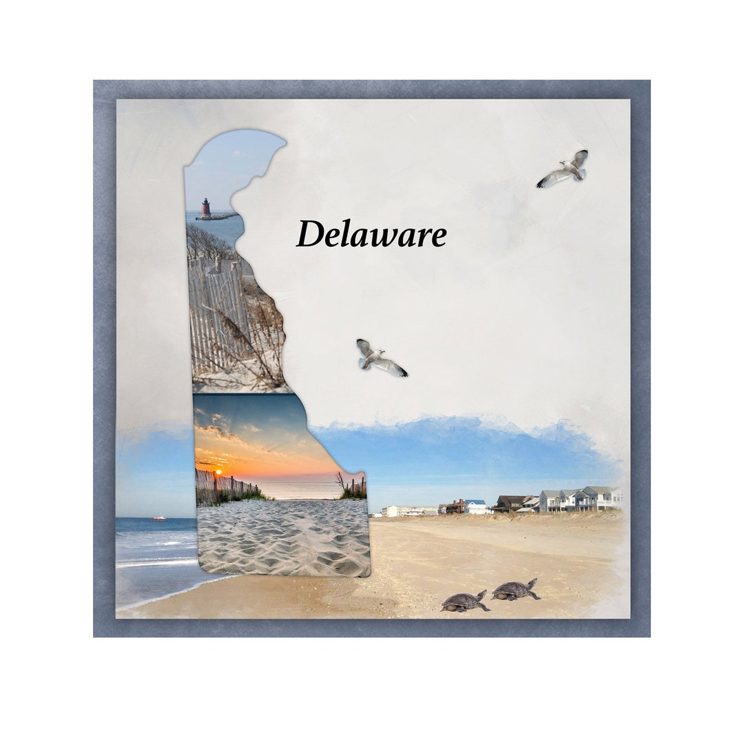 Delaware Scrapbook Template, Digital Scrapbook Template, Delaware ...