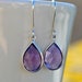 Dory Lane reviewed Genuine Amethyst Earrings Sterling Silver • Purple Stone Dangle Earrings • February Birthstone Jewelry • Amethyst Jewelry Gift for her KE709