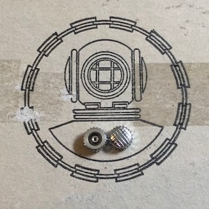 Edelstahl oder vergoldete 5,6 mm Super Kompressor Crown NOS für EPSA-Fälle, die von Tissot Enicar Longines Glycine Jaeger LeCoultre verwendet werden
