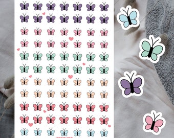 butterfly decal sheet | butterfly stickers | spring butterfly | sticker sheets | cute colored butterflies | butterflylove | decoration