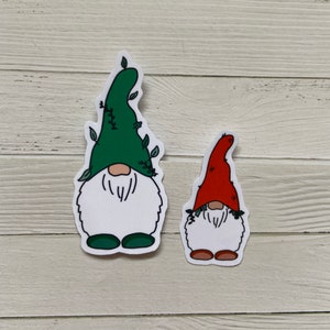 gnomes sticker | winter vibe stickers | snow vibe | christmas | snow | cozy | dreamy stickers | cute gnomes | green red | small little mans