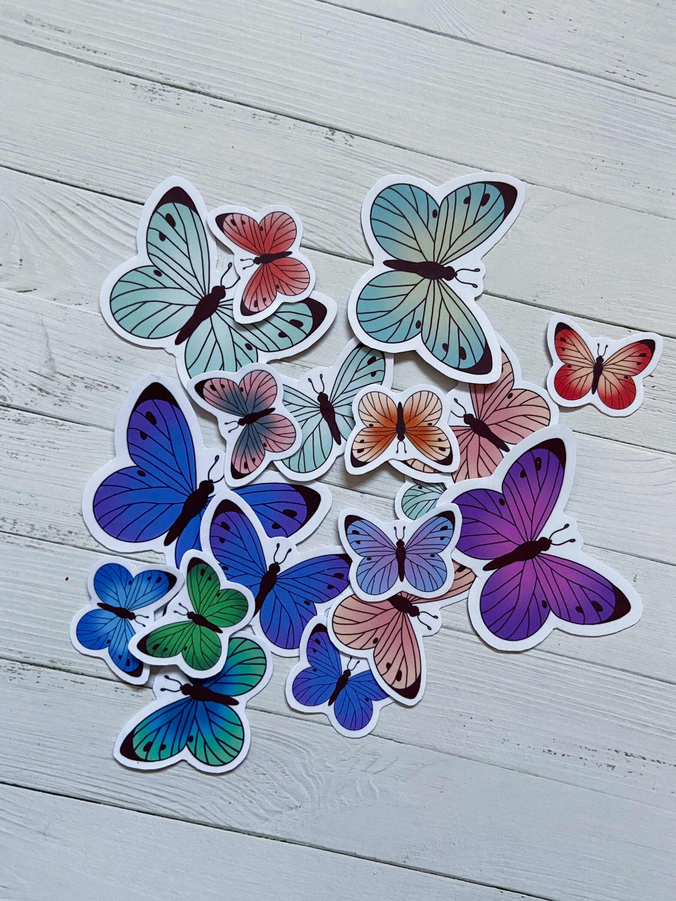 Butterfly Sticker Pack | Colorfull Butterflies | Bullet Journal | Cute ...