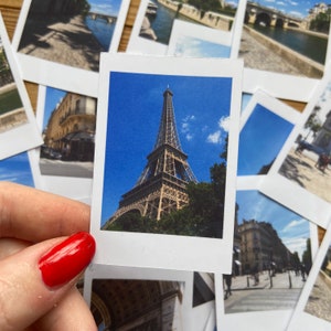 Paris city stickers | white sticker | Paris stickers | 16 pieces | Vacation feeling | City photos | photobook decoration | paris France