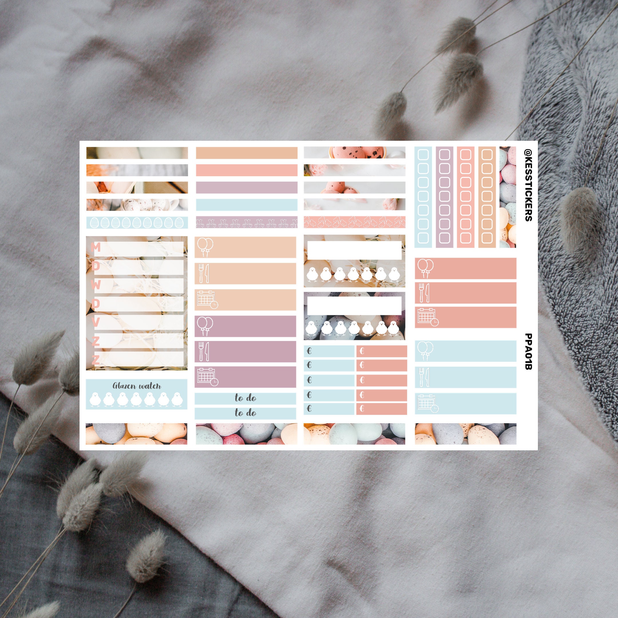 EASTER planner sticker kit | Erin Condren | voor Mascha planner | 163 ...