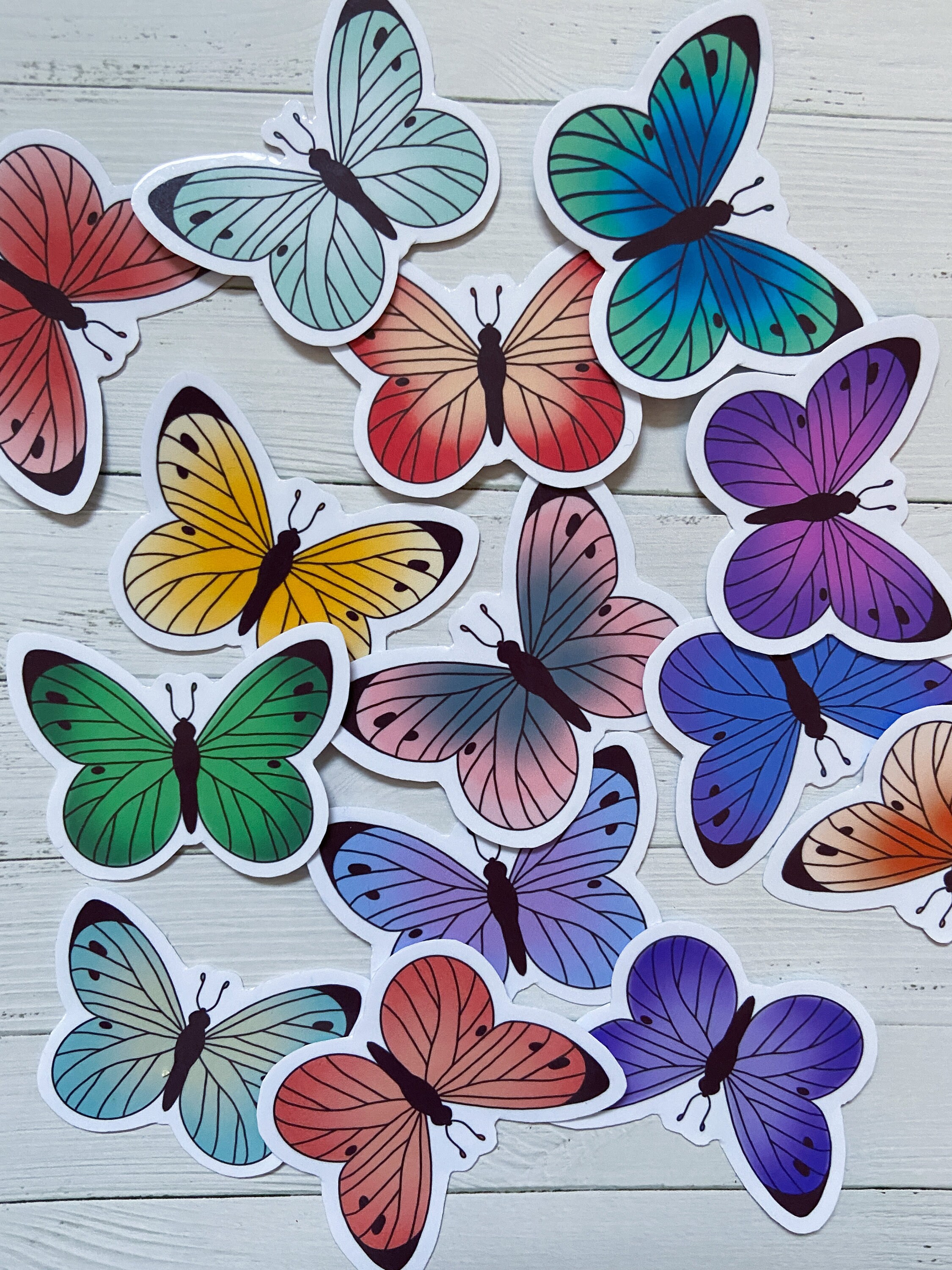 Butterfly Sticker Pack | Colorfull Butterflies | Bullet Journal | Cute ...