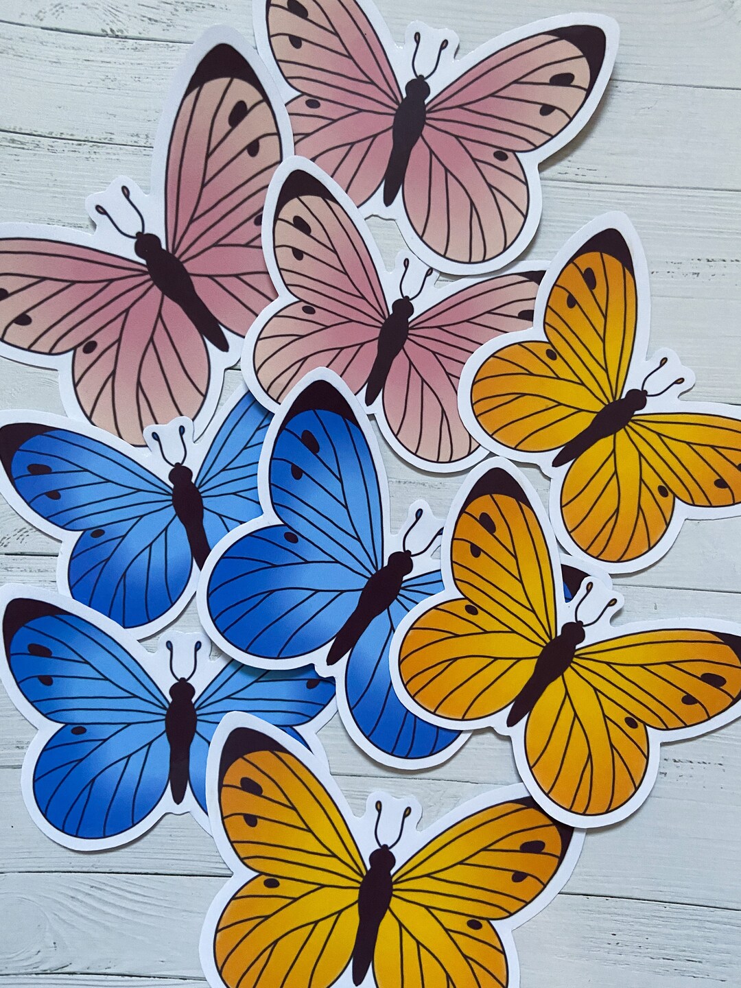 Buttrfly Sticker Butterfly Sticker 3 Pieces Pack | Colorfull Butterflies | Big Stickers ...