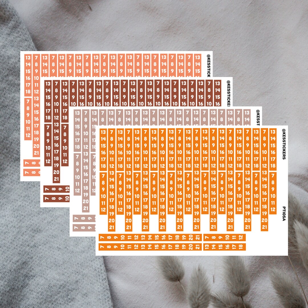 Ppid Sticker Time Bar 7- 21 Planner Stickers One Color | Erin Condren | Mascha ...