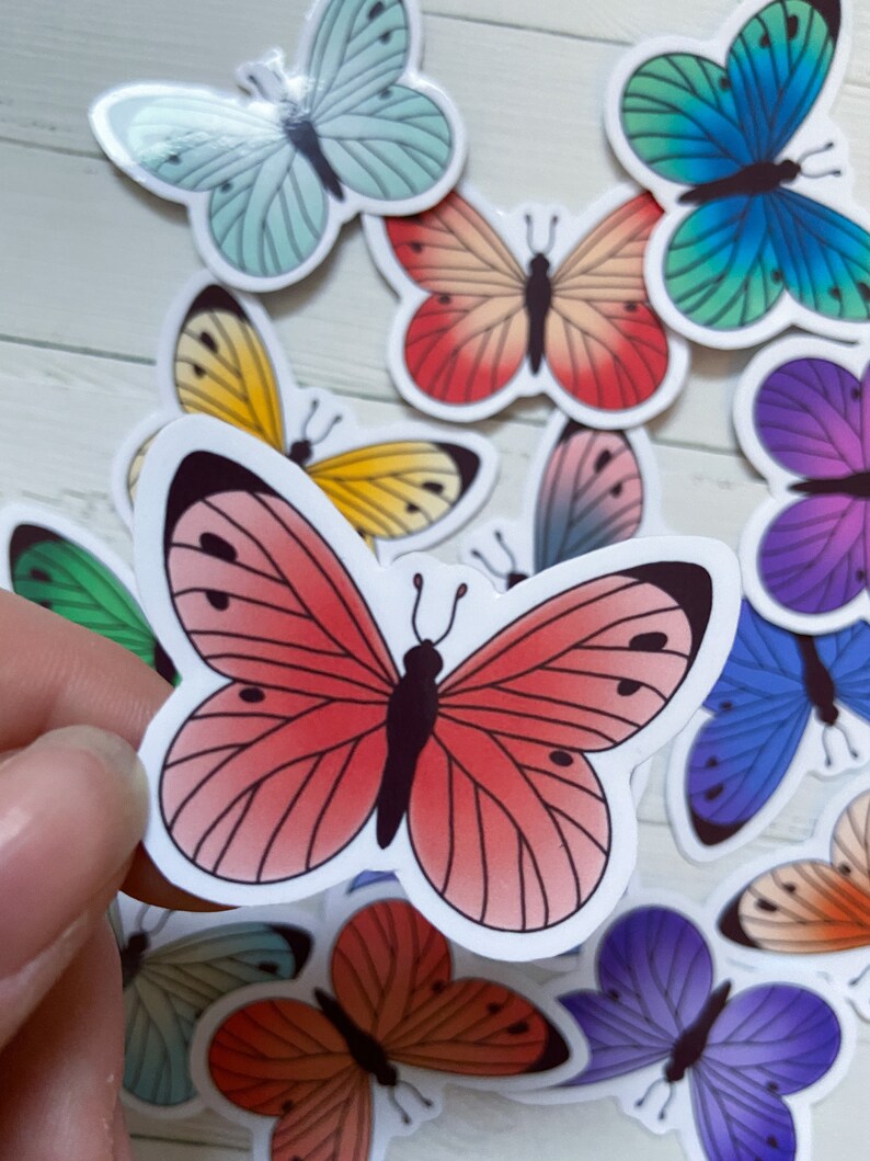 Butterfly Sticker Pack | Colorfull Butterflies | Bullet Journal | Cute ...