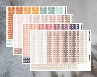 Time bar 8- 22 planner stickers | Erin Condren | Mascha planner | 36 stickers | weekly kit planning | time line bar decoration clean look