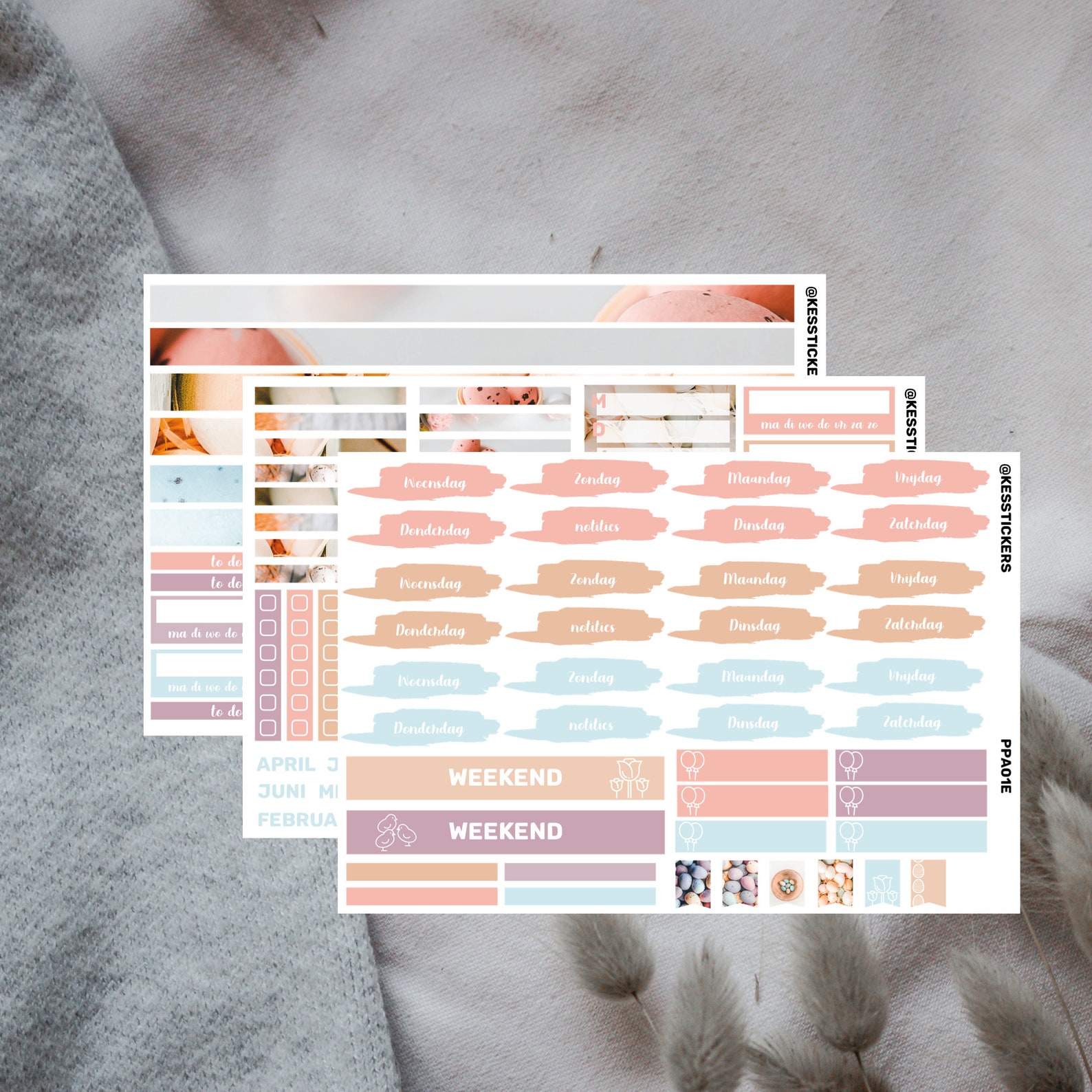 EASTER planner sticker kit | Erin Condren | voor Mascha planner | 163 ...