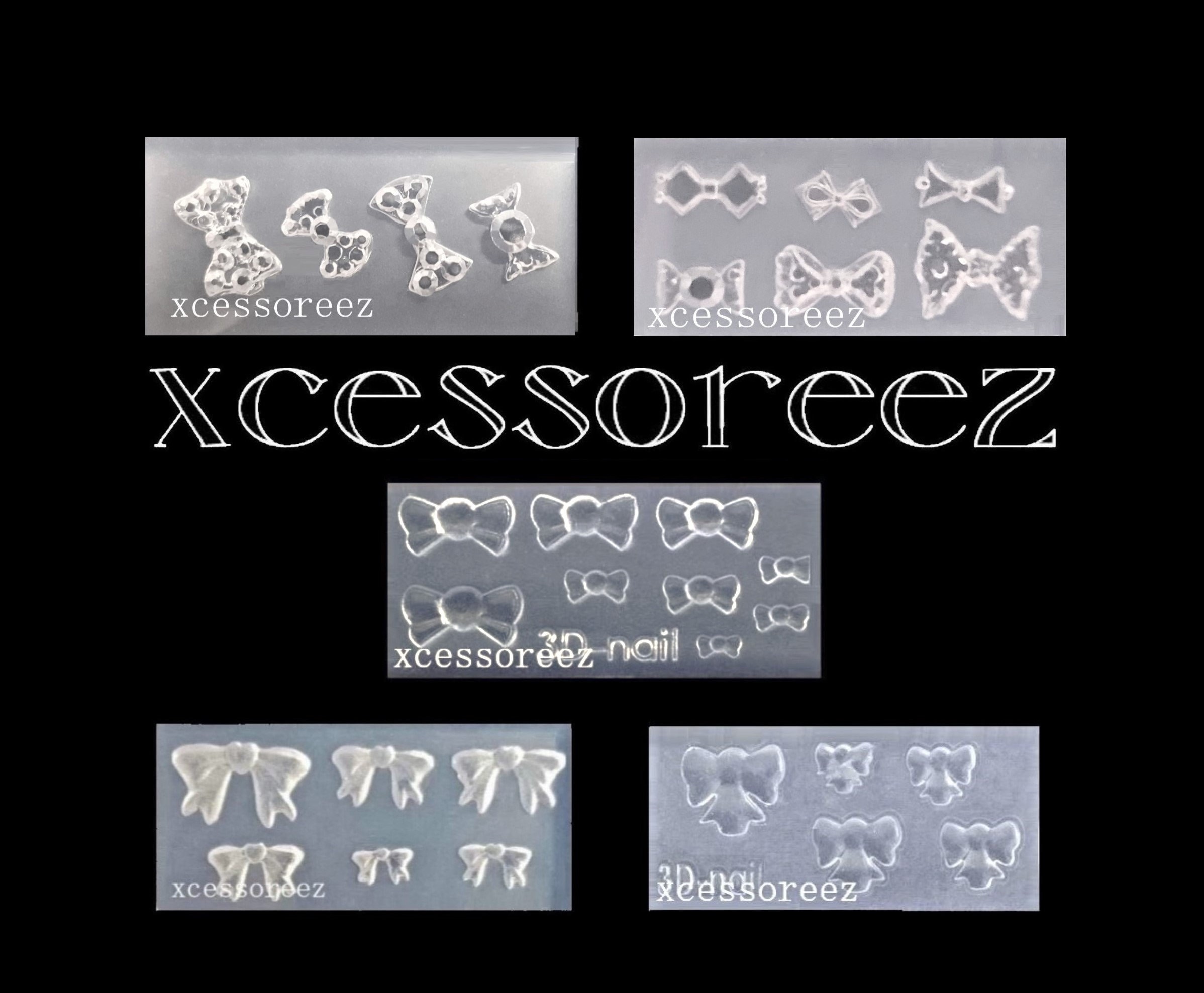 Shiny Bow Resin Mold 2 Styles Available Resin, UV Resin, Resin