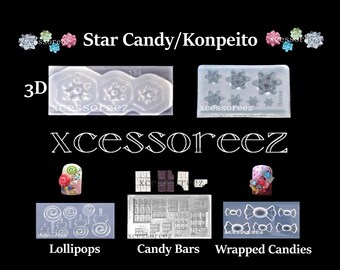 Small Wrapped Candy Resin Mold Flexible Plastic Resin Molds Sweets Resin  Mold Candy Chocolate Mold Jewelry Resin Mold 