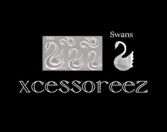 Dollhouse Miniature Swans Mold for Casting Crafts, Nail Art, Jewelry, ect.