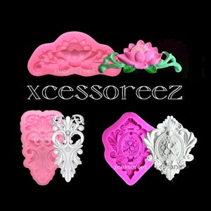 Food Grade Baroque Frieze Molds for Sugar and Casting Crafts, Fondant, Gumpaste, Chocolate, Resin, Clay, ect.