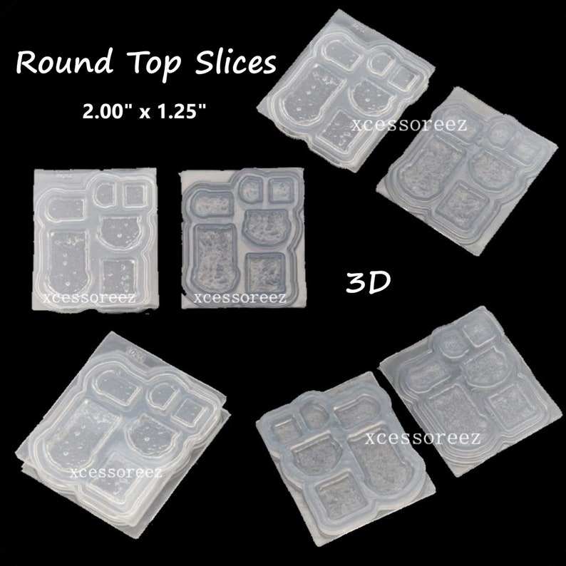 ect. ect. Sandwiches clay/'s Highly Detailed 3D Dollhouse Miniature Faux Food Molds for Crafts: Assorted Bread Slices for Toast