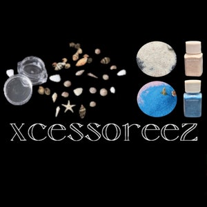 Pond Fillers: Asst Micro Seashells, Colored Sand for Casting Crafts, Resin, ect.