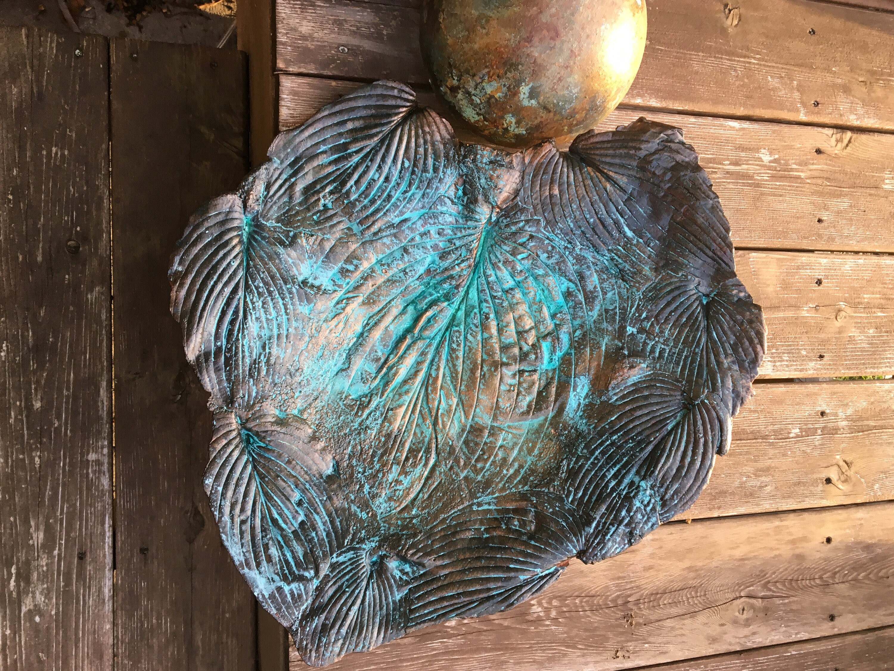 Concrete Elephant Ear Bird Baths Etsy