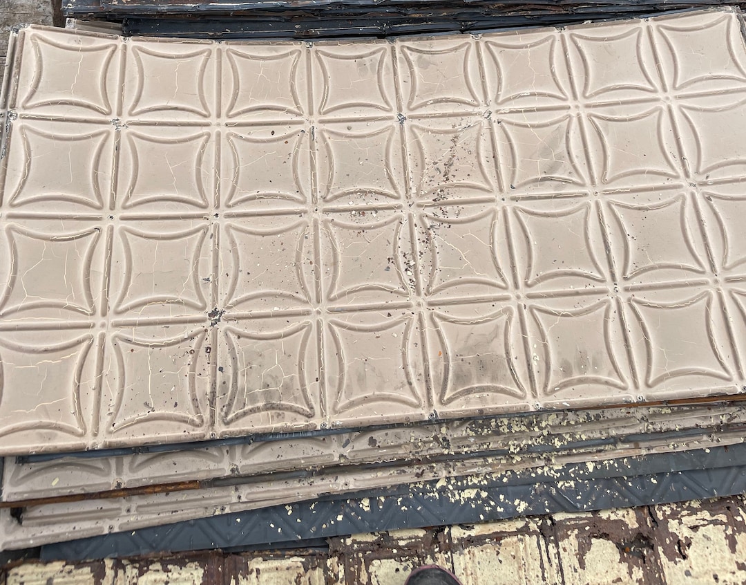 Vintage Pressed Tin Ceiling Tile Etsy