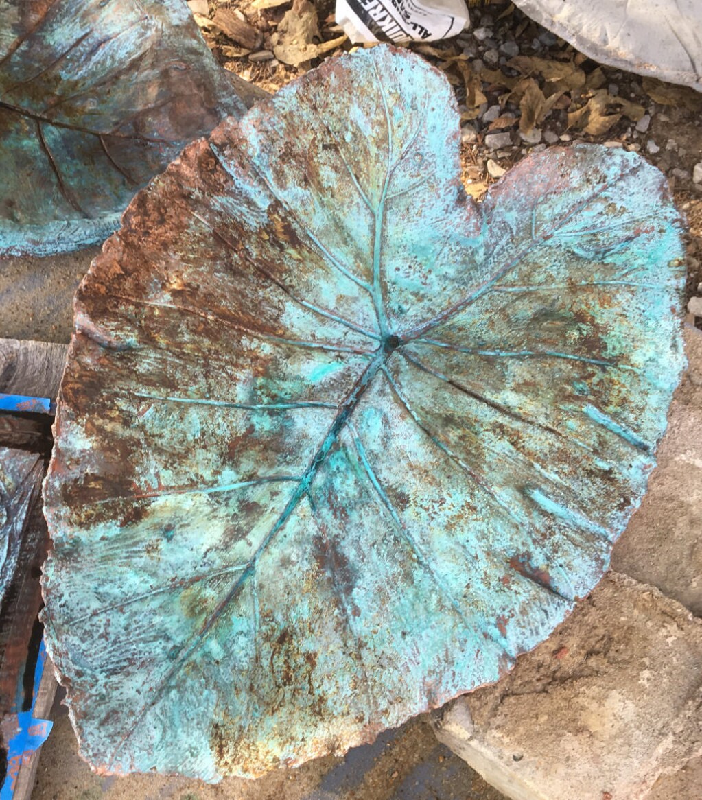 Concrete Elephant Ear Bird Baths Etsy