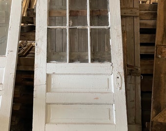 Antique salvaged doors with glass /no 29" or less doors