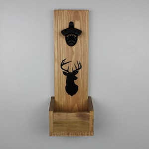 Buck Silhouette Hanging Bottle Opener, Deer Hanging Beer Opener, Hanging Beer Opener, Wedding Gift, Groomsmen Gift, Man Cave