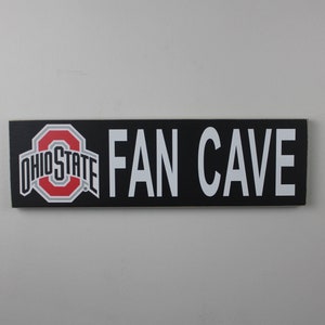 Ohio State Buckeyes Fan Cave Wood Sign, Ohio State Buckeyes Wood Sign, Ohio State Buckeyes Fan Sign, Buckeyes Decor, Ohio State Man Cave