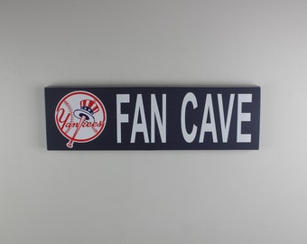 New York Yankees Fan Cave Wood Sign, New York Yankees Wood Sign, New York Yankees Fan Sign, New York Yankees Decor