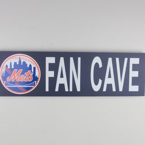 New York Mets Fan Cave Wood Sign, New York Mets Wood Sign, New York Mets Fan Sign, Mets Decor, Mets Gift, Mets Man Cave