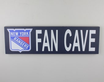 New York Rangers Fan Cave Wood Sign, New York Rangers Wood Sign, New York Rangers Fan Sign, Rangers Decor, Rangers Gift, Rangers Man Cave