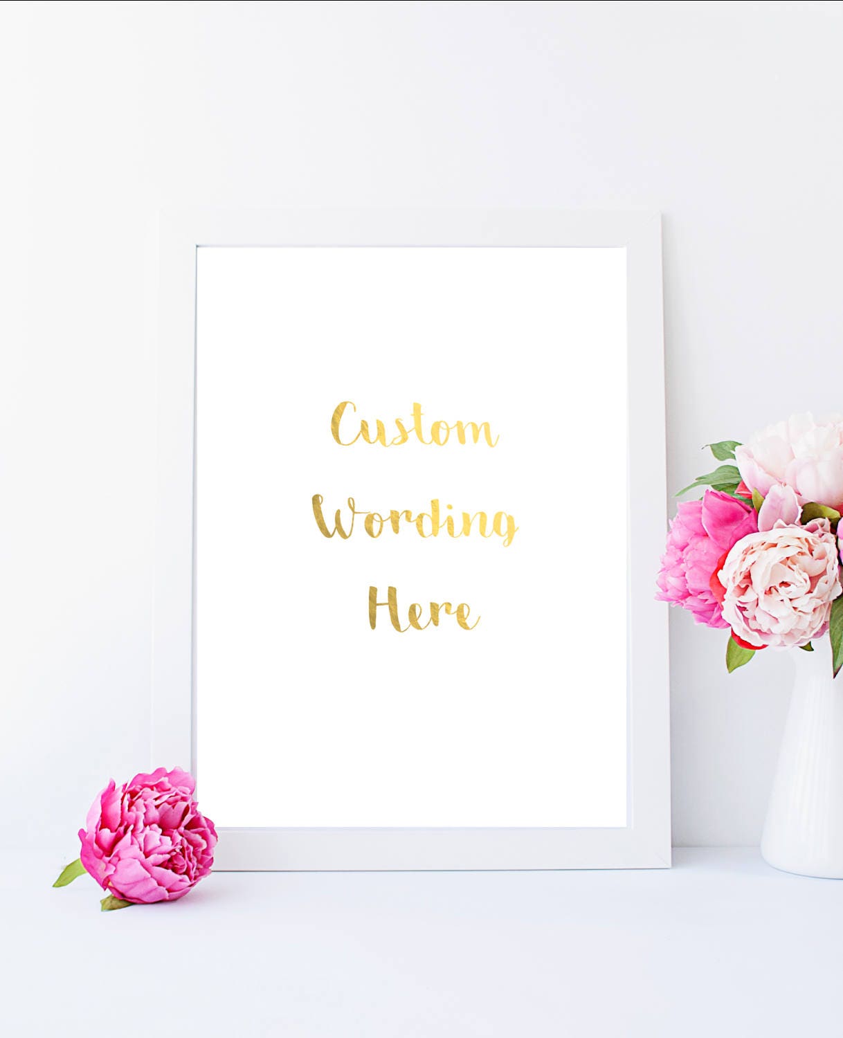 Custom Gold Foil Print Create Your Own Foil Printyour Etsy