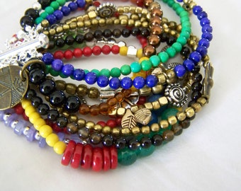 MULTI STRAND BRACELET ... an array of color